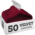 thumbnail image 1 of Velvet Ultra Slim Non Slip Shirt Hangers  50 Pack  Grey, 1 of 8