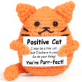 thumbnail image 1 of Muñeco de Ganchillo de Gato Naranja AICase de Apoyo Emocional, 1 of 9