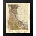 thumbnail image 2 of US Army 20x24 Black Modern Framed Museum Art Print Titled - San Mateo California Tactical Quad - US Army 1942, 2 of 5