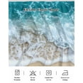 thumbnail image 7 of Ocean Beach Bed Skirt California King Size 18" Drop Summer Sand Waves Nature Ruffled Wrap Around Bed Skirts Adjustable Elastic Bedskirt Dust Ruffle for California King Size Bed, 7 of 7
