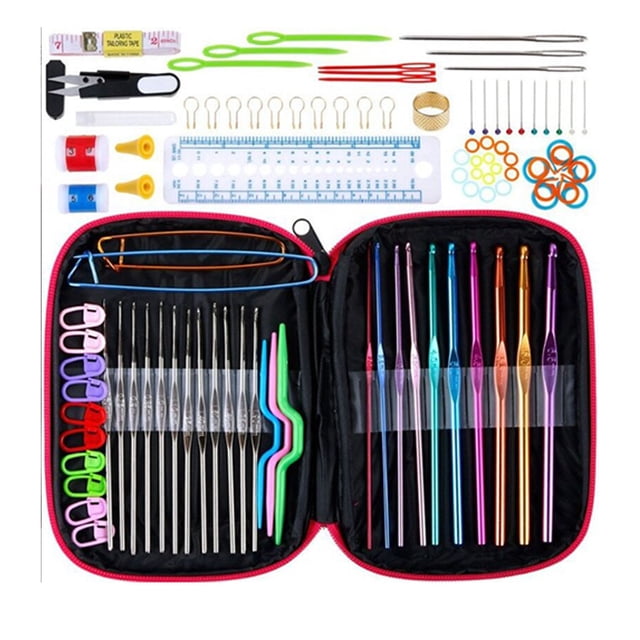 Crochets au Crochet, Ensemble de Crochets au Crochet Colorés Ensemble de Crochets Longs Confort Ultime