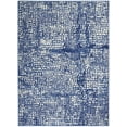 thumbnail image 3 of Nourison Whimsicle Artistic Modern Ivory Navy 5' x 7' Area Rug, (5' x 7'), 3 of 9
