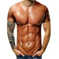 thumbnail image 1 of T-shirt 3d pour Hommes Musculation Simulation Peau Nue Tee-Shirt Manches Courtes, 1 of 5