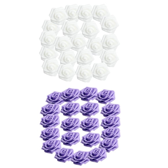 300Pieces PE Foam Rose Flowers Heads Artificial Rose Flowers 8cm