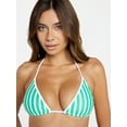 thumbnail image 4 of No Boundaries Sporty Stripe Triangle Bikini Top, Women's XXS-XXL, 4 of 5