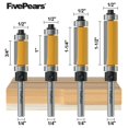 thumbnail image 2 of Juego de brocas Router FivePears con cojinetes superior e inferior, 4 piezas, 2 of 6