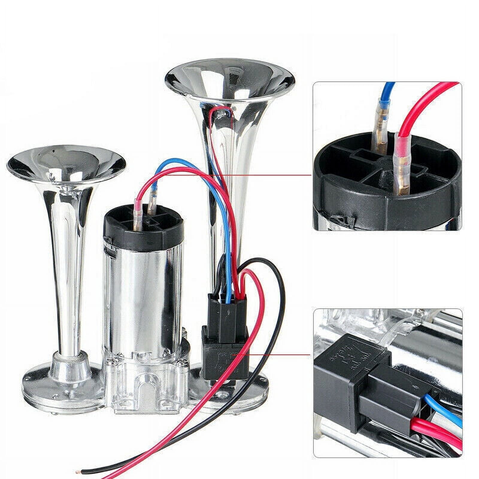 Air Train Horn Kit for Truck Car Super Loud 600DB 12V Electric Trains Horns USA