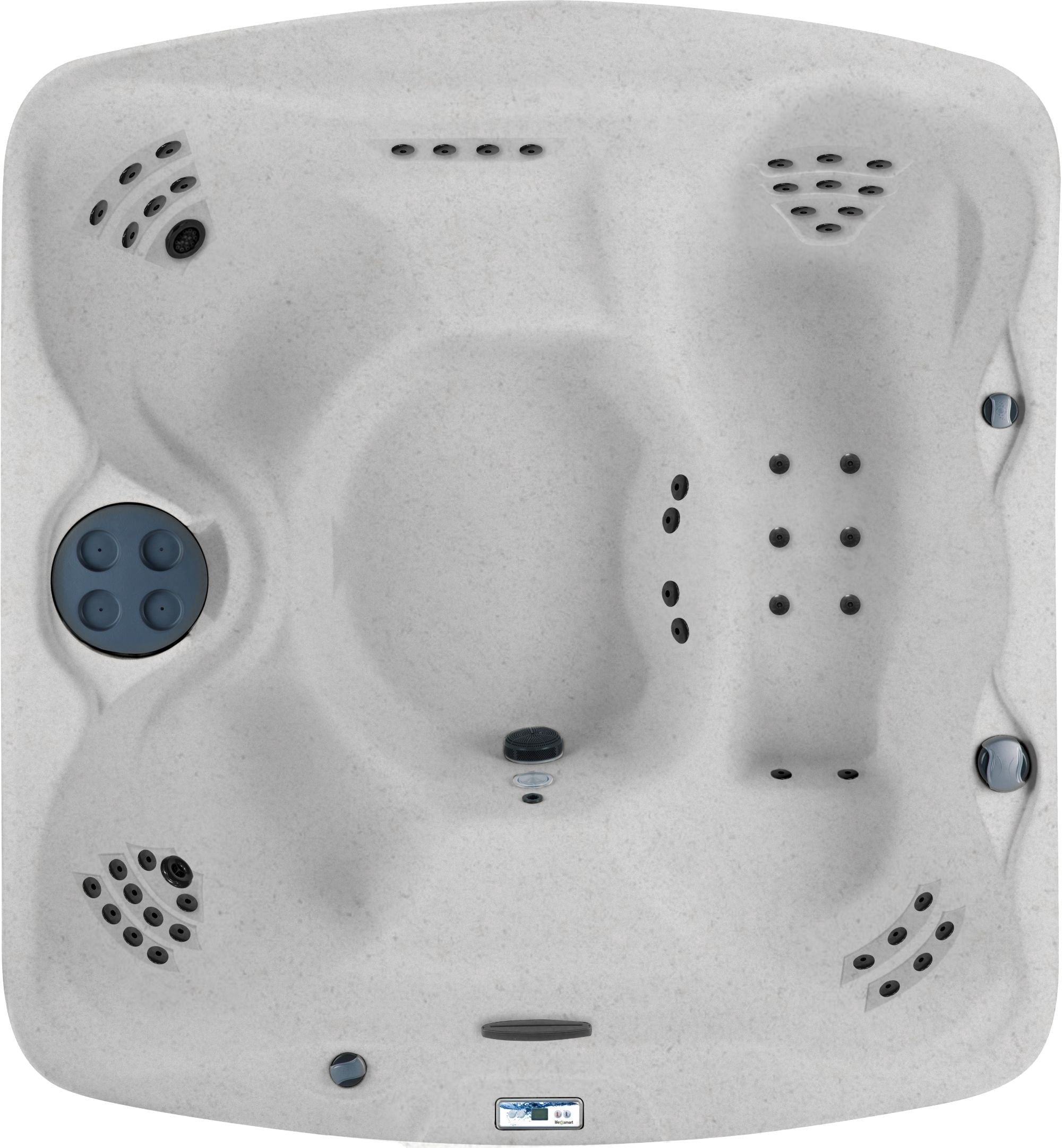 Lifesmart LS550 Plus Hot Tub - 5 Person, 65- Jet, 220-Volt Spa Sea Salt/ Espresso