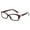 Brown, variant on Unisex Diamond Design High Quality Durable Clear Lens Fashion Glasses