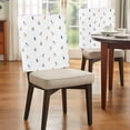 thumbnail image 4 of Skiing Players Chair Covers Set of 1 Modern Abstract Cartoon Skiers Winter Skiing Sports Chair Back Covers Stretch Removable Washable Slipcovers Protector for Dining Room Kitchen Party Decor, 4 of 9
