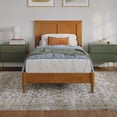 thumbnail image 2 of AFI Charlotte Twin XL Solid Wood Low Profile Platform Bed, Light Toffee, 2 of 11
