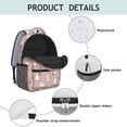 thumbnail image 4 of Cat and Yarn Pink Pattern Backpack for School, Cute School Bag with Adjustable Shoulder Straps and Padded Back, 15.3"x11"x6.7", 4 of 5