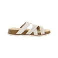 thumbnail image 3 of Clarks Womens Brynn Hope Leather Buckle Slide Sandals, 3 of 4