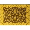 thumbnail image 1 of Ahgly Company Machine Washable Indoor Rectangle Oriental Yellow Traditional Area Rugs, 6' x 9', 1 of 4