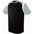 thumbnail image 2 of High Five 312201 Youth Wildcard Two-Button Jersey, M, BLACK/SILVER GREY/WHITE, 2 of 2