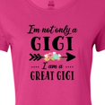 thumbnail image 4 of Inktastic I'm Not Only a Gigi I'm a Great Gigi with Flowers Women's T-Shirt, 4 of 5