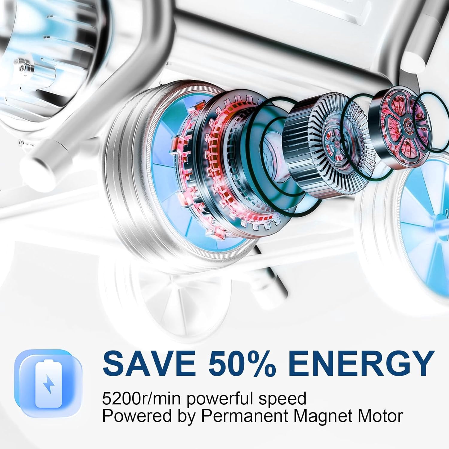 Smart Whole House Water Pressure Booster Pump, 6-Speed Variable Frequency 1100 GPH Self-Priming for Home Apartment Shower Garden Shallow Well