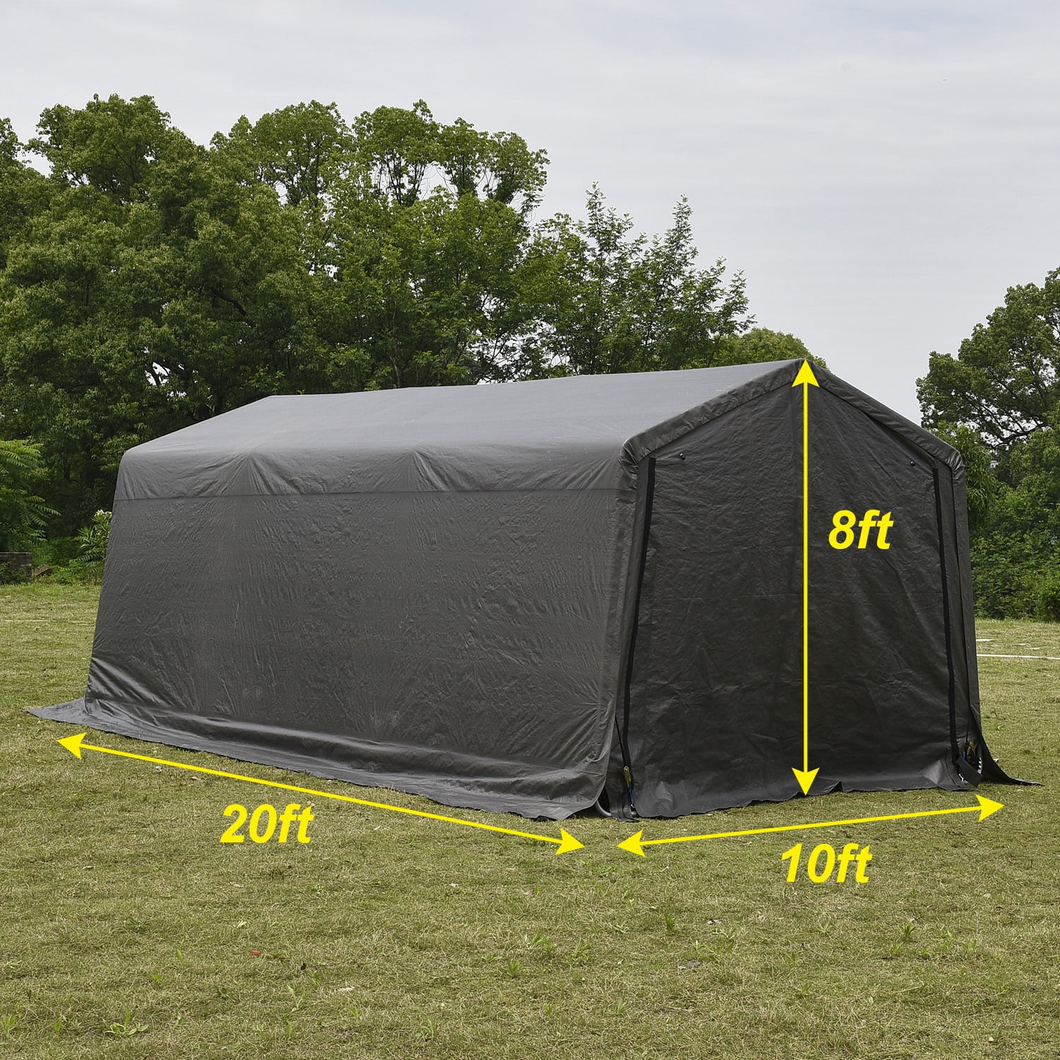 Outdoor 10x20x8 FT Carport Canopy Tent Garage Auto Storage