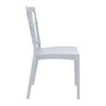 thumbnail image 4 of Luxury Commercial Living 36" Silvery Gray Stackable Outdoor Patio Dining Chair, 4 of 8