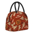 thumbnail image 2 of XMXT Reusable Insulated Lunch Bag Women Men, Halloween Pumpkin Mouse Lunchbox Large Lunch Box Tote Bags for Work School, 2 of 9