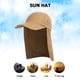 thumbnail image 3 of Sombrero Pesca Unisex Con Visera Protección Solar Con Cubierta para El Cuello La Oreja (Caqui), 3 of 9