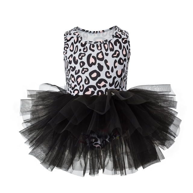 Robe Fille Sans Manches Combinaisons pour Enfants Robe Tutu pour Performance et Personnalité Robe Sans Manches pour Filles