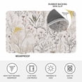 thumbnail image 4 of Spring Floral Doormat Outdoor Entrance 24"x36", Vintage Botanical Watercolor Elegant Absorb Moisture Dirt Door Mats, Non-Slip Rubber Backing Floor Mats Indoor, Low-Profile Front Door Rugs, 4 of 9