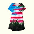 thumbnail image 6 of Cethrio Baby Girls Dresses- Short Sleeve Casual Fashion Cute Polyester Girls Summer Dresses Green Size 5T, 6 of 6
