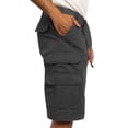 thumbnail image 6 of G-Style USA Men's Relaxed Fit Belted Cargo Shorts - Solid Charcoal - 38, 6 of 6