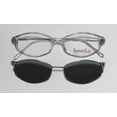 thumbnail image 3 of NEW SMARTCLIP 426 WOMENS/LADIES CAT EYE FULL-RIM CLEAR / BLUE WITH GRAY CLIP-ON CAT EYE POLARIZED LENSES BY FRAME DEMO LENSES 51-16-135 SUNGLASS LENS CLIP-ONS FLEXIBLE HINGES EYEGLASSES/EYEWEAR, 3 of 9