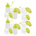 thumbnail image 5 of COMPUKAS 12PCS Mini Ketchup Containers Green Plastic Airtight Sealing Travel Condiment Jars, 5 of 6