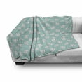 thumbnail image 3 of Baby Shower Soft Flannel Fleece Throw Blanket, Dogs on Polka Dotted Traditional Background with Hearts, Cozy Plush for Indoor and Outdoor Use, 50" x 60", Charcoal Grey Baby Pink, by Ambesonne, 3 of 6