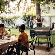 Z GRILLS Grill Elite ZPG-550B4 549 sq.in Wood Pellet Grill & Smoker, Latest PID 3.0 Controller, 2 Meat Probes, Auto Temperature Control, 8 in 1 BBQ- Bronze