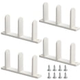 thumbnail image 4 of Sliding Closet Door Floor Guide Universal ABS Bottom Guide Fit for 1-3/8 Inch Thick Door, Bypass Door Floor Guide with Screws for Wardrobe Cabinet, White, 4 of 4