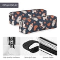 thumbnail image 4 of Pofeuu Funny Dogs Print Leather Pencil Case, Leather Pencil Pouch Large Capacity, Big Pencil Pouch with Zipper Vintage Pen Bag Fountain Pen Holder, 4 of 7