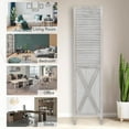 thumbnail image 6 of 67”H Wood Room Divider Screen with 4 Panels,Dual-hingers Folding Privacy Screens,Room Divider for Room Separation,White, 6 of 6