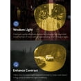 thumbnail image 3 of TINHAO Night Vision Driving Glasses Fit Over Eyeglasses for Men Women, Square Polarized Nighttime Glasses Yellow Lens, 3 of 8