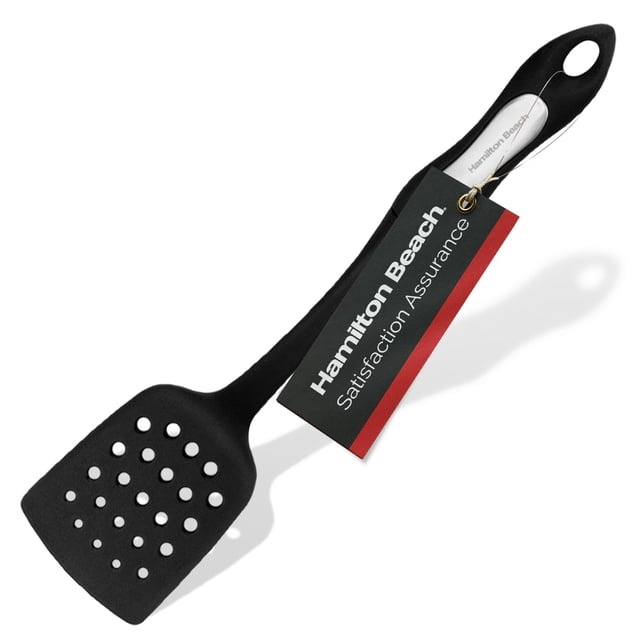 Espátula Turner Hamilton Beach de plástico duro sólido de 35 cm, color negro