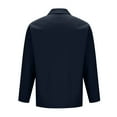 thumbnail image 5 of Rohuuque Mens Sport Coats and Blazers Notch Collar Button Cotton Tops Solid-color Fashionable Casual Pocket Suit Jacket Blazer Navy, 5 of 7