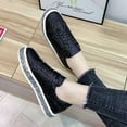 thumbnail image 5 of OAVQHLG3B New Style Sequined Flat Lace-up Casual Women's Single Shoes Shallow Mouth Platform Shoes, 5 of 8