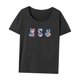 thumbnail image 3 of Camiseta ligera simple jinwen para mujer Ropa deportiva de verano con cuello redondo, 3 of 7