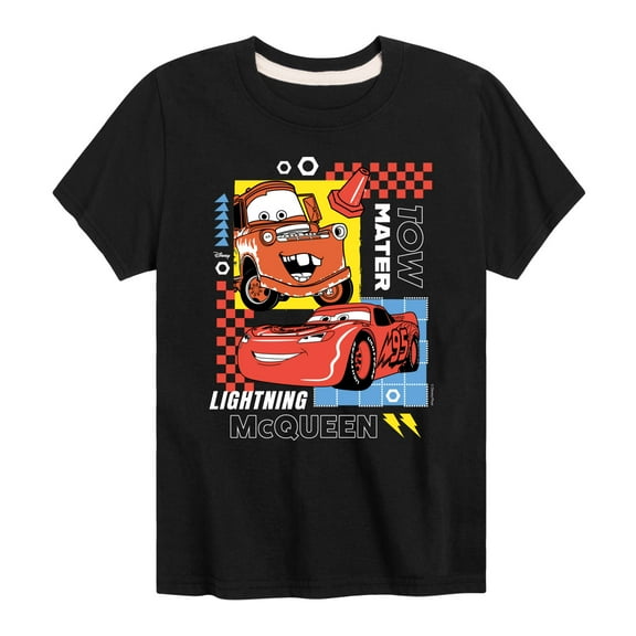 Disney's Cars - Mater Mcqueen - Boy's Toddler & Youth Short Sleeve Graphic T-Shirt