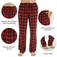 thumbnail image 5 of LANBAOSI 2 Pack Men's Flannel Plaid Pajama Pants Lounge PJ Bottoms Size L, 5 of 7