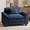 Blue, variant on WACASA Modern Accent Chair and a Half, 49.5'' W Oversized Chairs in Living Room, Chenille Comfy Reading Chair, Armchair with Wide Armrests, Blue