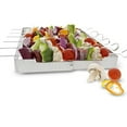 thumbnail image 3 of FENGGUIQU Stainless Steel Skewer Rack Set Portable Foldable Grill Rack for Home and Outdoor Use, 3 of 8