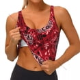 thumbnail image 5 of Women Sexy Sports Vest Halloween Skull Female Streetwear Sport Lingerie Tee Crop Top, 5 of 7