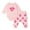 Hearts on Light Pink, variant on Paris Hilton x Monica + Andy Organic Cotton First Moves Set, Sizes Newborn- 24 Months