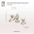 thumbnail image 7 of Water Creation 4.81" Cross Handles Solid Brass Faucet in Nickel, 7 of 7