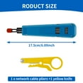 thumbnail image 4 of AEVXKHI 2 Sets Punch Down Tool with Wire Stripper, Steel Punch Down Impact Tool, Network Punch Down Tool Kit for Novice or Professional, 4 of 10