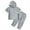 Gray, variant on KYAIGUO Baby Kids Hooded Short Sleeve 2 PCS Outfits Summer Fashion Solid Color Set Cozy Lightweight Sweatshirt Suit for Toddler 1-6 Years Old